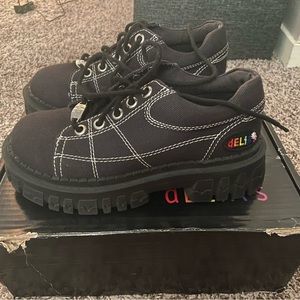 Black Dolls Kill Size 7 Witch Wannabe Oxford Shoes